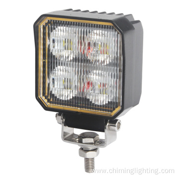 Square LED work light with on/off switch